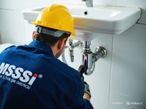 Hailuo_Image_A skilled plumber wearing a sa_422691154902179848